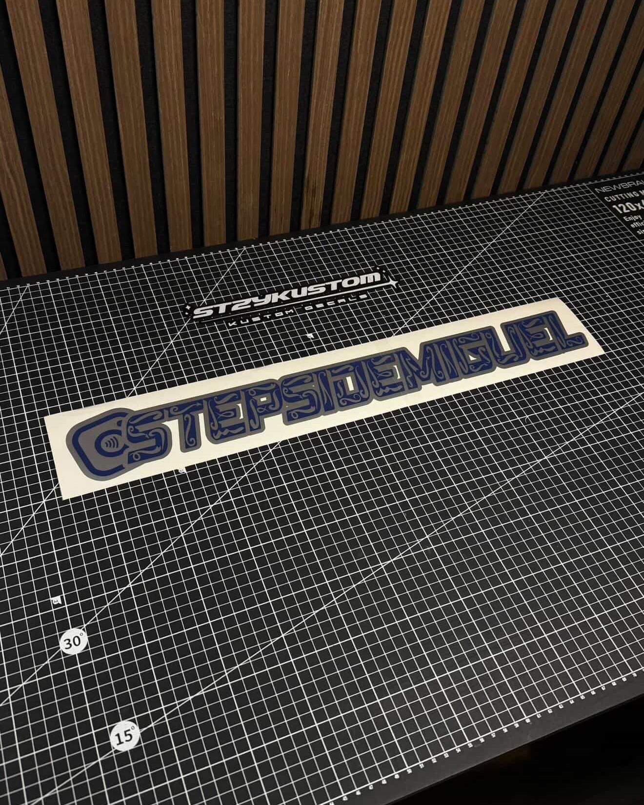 Engrave Social Tag Decal