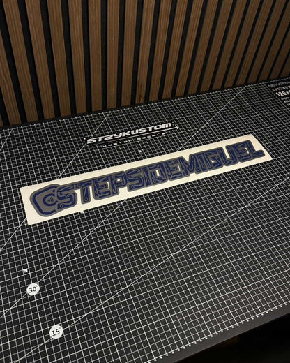 Engrave Social Tag Decal