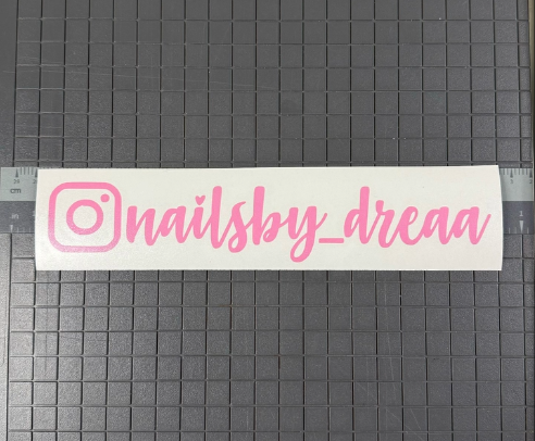 Single Layer Social Tag Decal