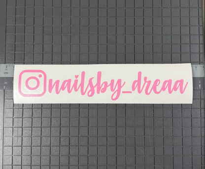 Single Layer Social Tag Decal