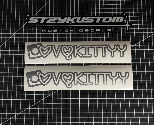 Single Layer Social Tag Decal