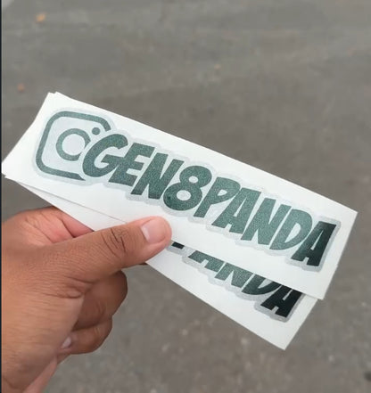 Double Layer Social Tag Decal