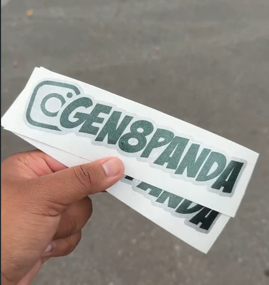Double Layer Social Tag Decal