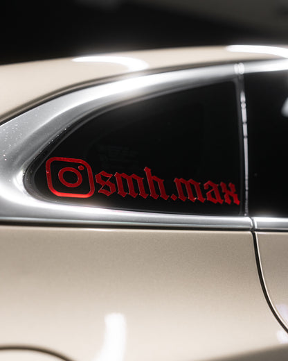 Single Layer Social Tag Decal