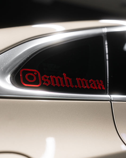 Single Layer Social Tag Decal