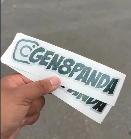 Double Layer Social Tag Decal