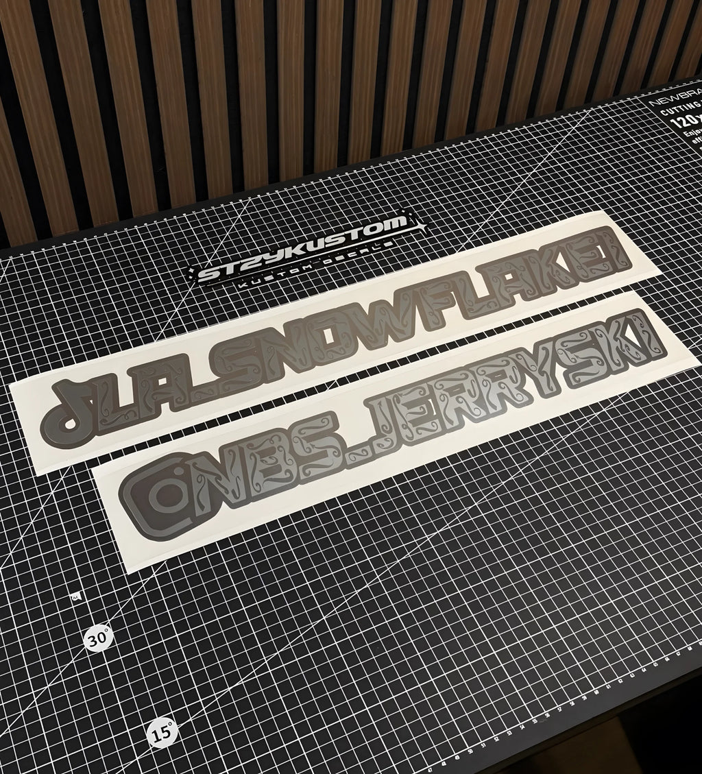 Double Layer Social Tag Decal