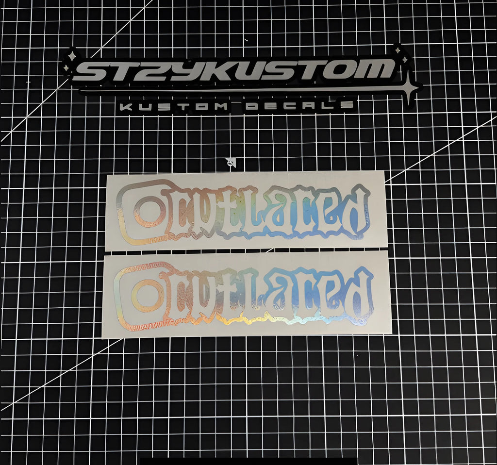 Single Layer Social Tag Decal