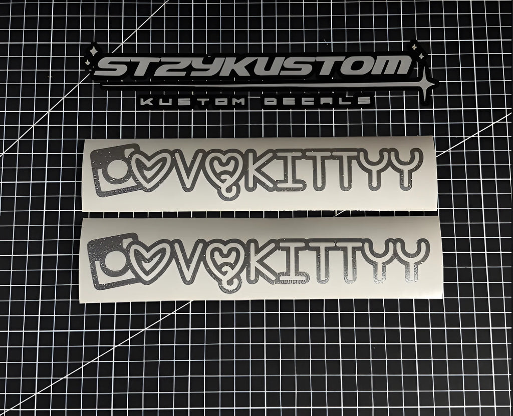 Single Layer Social Tag Decal